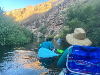 Paddle boarding at Canyon lake