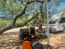 Campsite at Patagonia lake