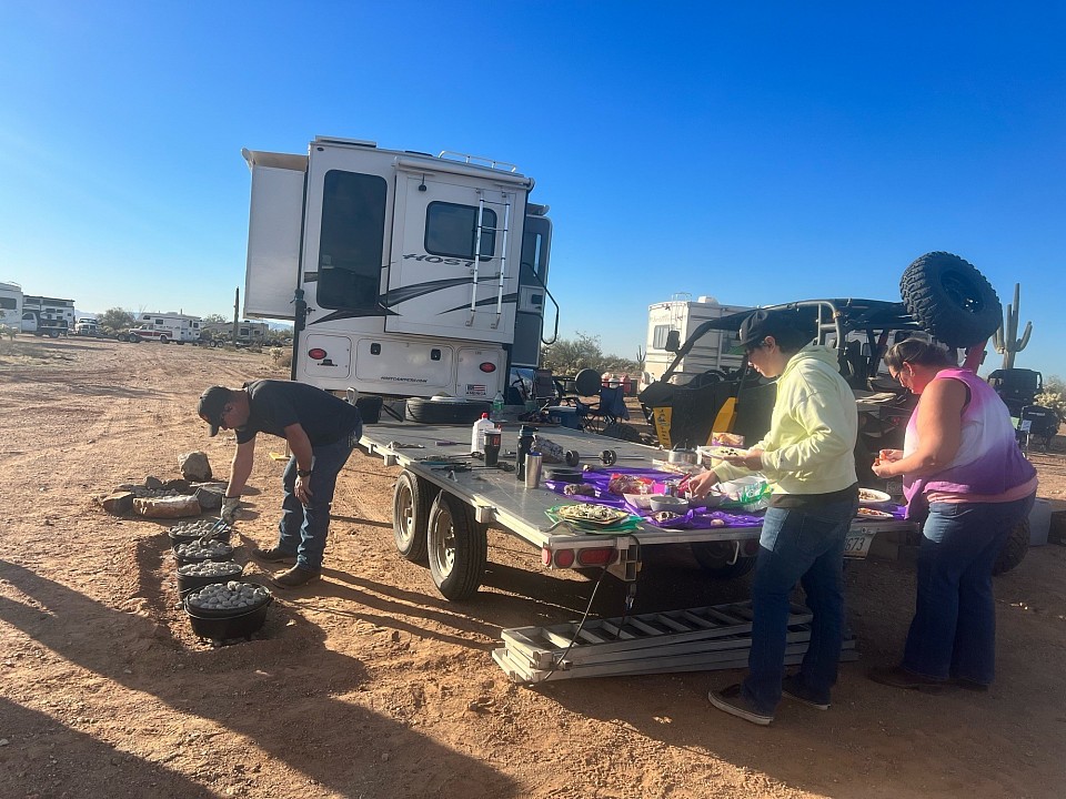 Off-roading and camping