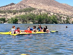 Playing at the beach